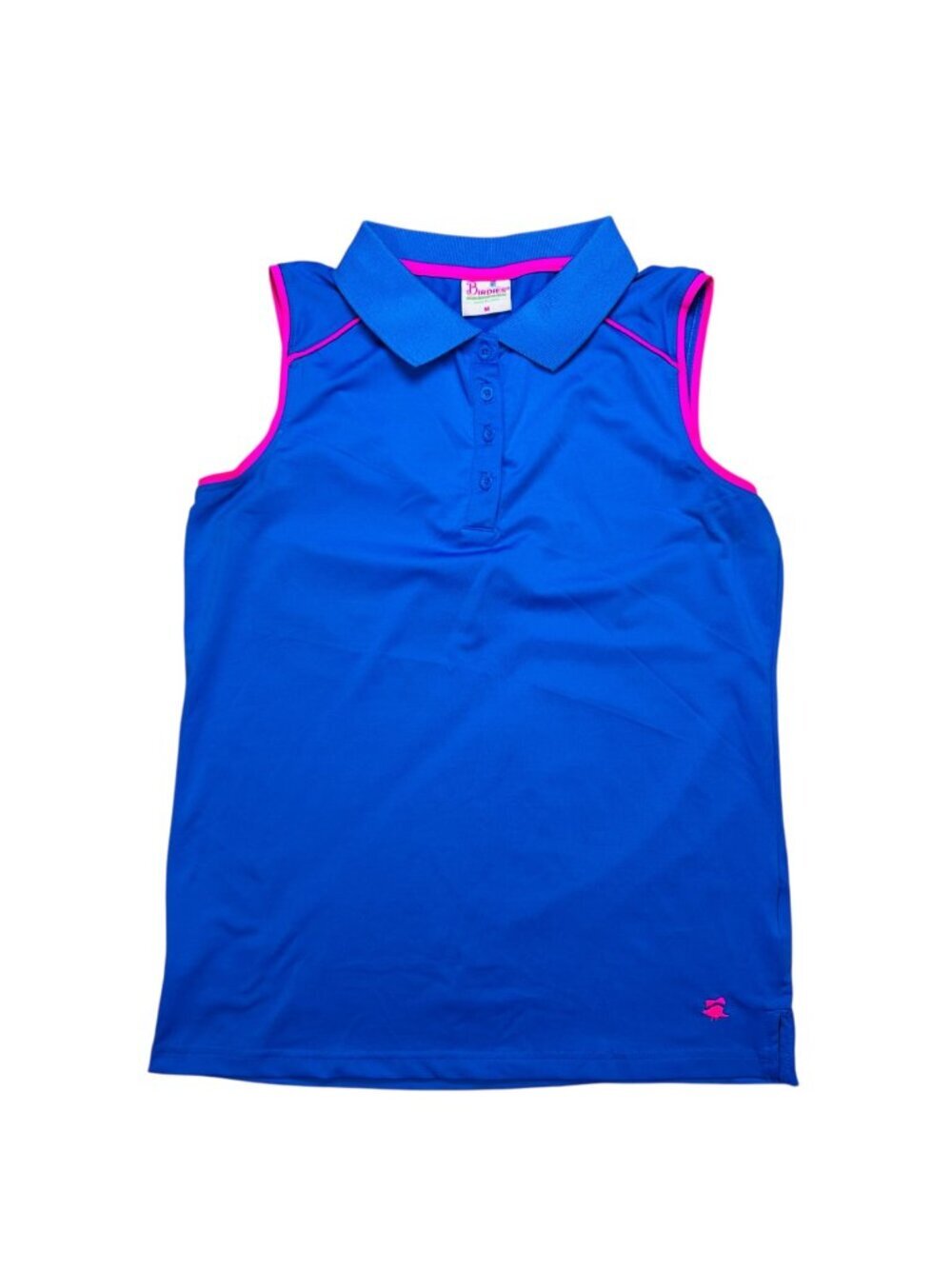 Birdies and Bows Sleeveless Golf Shirt Medium